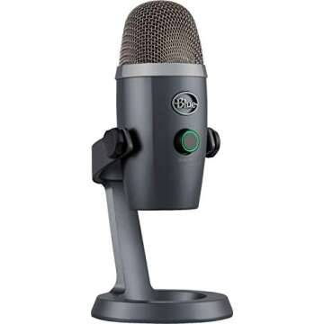 Newest Blue Yeti Nano Premium USB Microphone for Gaming, Streaming,Podcasting, PC & Mac with GalliumPi Bundles