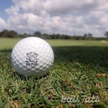 Best Dad Golf Ball Stamp - Self Inking Markers