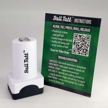 Best Dad Golf Ball Stamp - Self Inking Markers