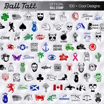 Best Dad Golf Ball Stamp - Self Inking Markers