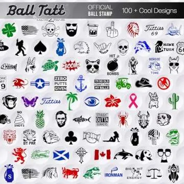 Best Dad Golf Ball Stamp - Self Inking Markers