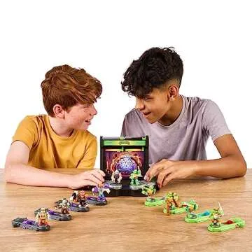 Legends of Akedo Teenage Mutant Ninja Turtles Battle Arena with 35+ Battle Sound Effects and 2 Exclusive Battling Mini Warriors - Leonardo and Shredder