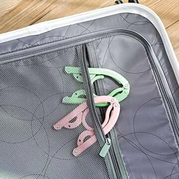 12pcs Travel Folding Hanger Household Multifunctional Portable Hanger