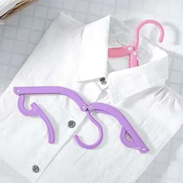 12pcs Travel Folding Hanger Household Multifunctional Portable Hanger