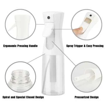 Versatile IFDGCTK Continuous Spray Bottle for Hair & Skin