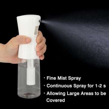 Versatile IFDGCTK Continuous Spray Bottle for Hair & Skin