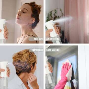 Versatile IFDGCTK Continuous Spray Bottle for Hair & Skin