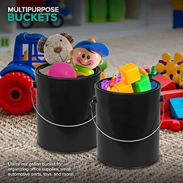 Durable 1 Gallon Plastic Paint Bucket with Airtight Seal