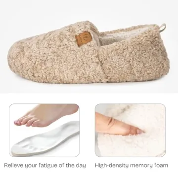 EverFoams Cozy Memory Foam Slippers for Women