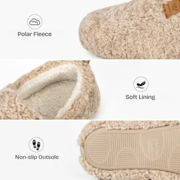 EverFoams Cozy Memory Foam Slippers for Women