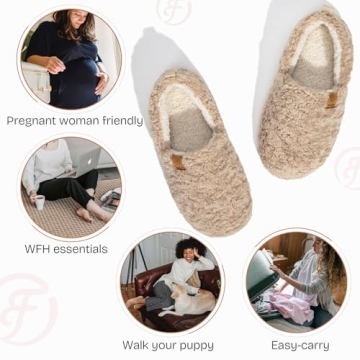 EverFoams Cozy Memory Foam Slippers for Women