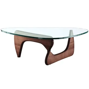Premium Glass Top Triangle Coffee Table for Modern Homes