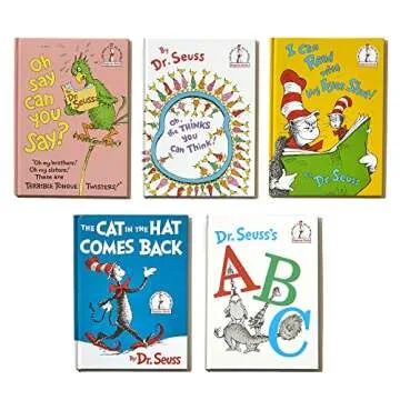 Dr. Seuss's Second Beginner Book Boxed Set Collection: The Cat in the Hat Comes Back; Dr. Seuss's ABC; I Can Read with My Eyes Shut!; Oh, the Thinks ... Think!; Oh Say Can You Say? (Beginner Books)