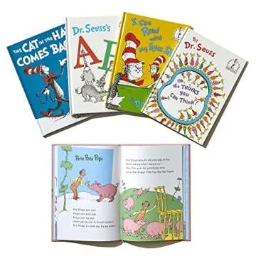 Dr. Seuss's Second Beginner Book Boxed Set Collection: The Cat in the Hat Comes Back; Dr. Seuss's ABC; I Can Read with My Eyes Shut!; Oh, the Thinks ... Think!; Oh Say Can You Say? (Beginner Books)