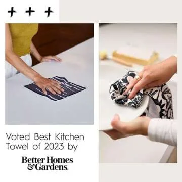 GEOMETRY Quick Dry Kitchen Dish Cloths in Strawberry Banana