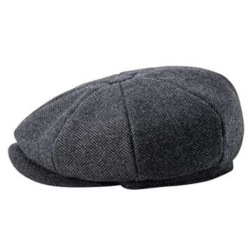 Stylish BOTVELA Wool Blend Newsboy Cap in 8 Colors