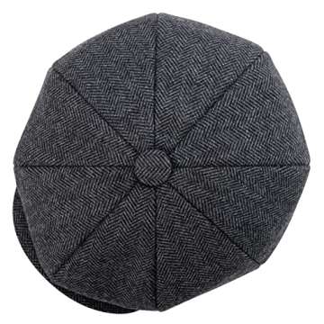 Stylish BOTVELA Wool Blend Newsboy Cap in 8 Colors
