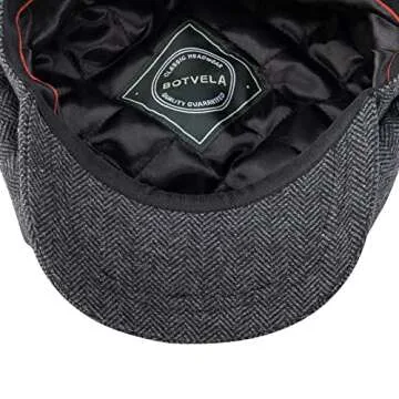 Stylish BOTVELA Wool Blend Newsboy Cap in 8 Colors