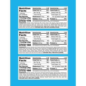 Keto Farms, Crunchy Cheese Mix, Keto Snacks (2g Net Carb) [Variety Pack] 1 Ounce, 6 Count | Keto Friendly Low Carb Snacks - Real Food, Bold Flavor, Satisfies Keto Chips Cravings, Portion Control