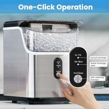 Electactic Countertop Nugget Ice Maker Pro - Quick and Chewable Ice
