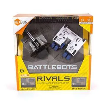HEXBUG BattleBots Rivals 4.0 (Blacksmith and Biteforce) Toys for Kids, Fun Battle Bot Hex Bugs Black Smith and Bite Force