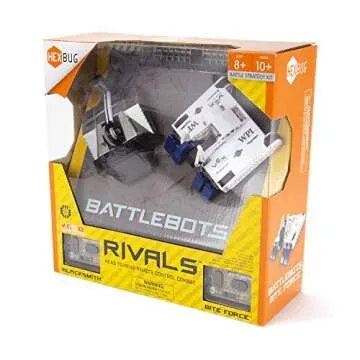 HEXBUG BattleBots Rivals 4.0 (Blacksmith and Biteforce) Toys for Kids, Fun Battle Bot Hex Bugs Black Smith and Bite Force