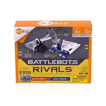 HEXBUG BattleBots Rivals 4.0 (Blacksmith and Biteforce) Toys for Kids, Fun Battle Bot Hex Bugs Black Smith and Bite Force