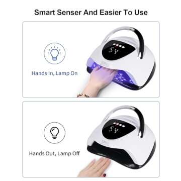 WEVILI 288W UV LED Nail Lamp for Fast Drying Nails