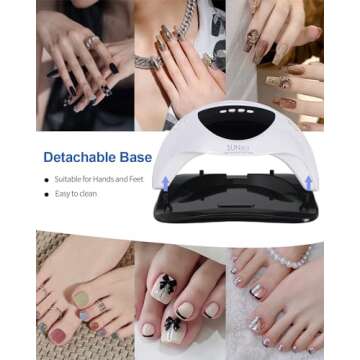 WEVILI 288W UV LED Nail Lamp for Fast Drying Nails