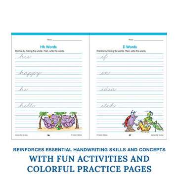 Carson Dellosa Grades 2-5 Cursive Handwriting Workbook, Writing Book With Sight Words, Sentences, and Letter Tracing Activities, Classroom or Homeschool Curriculum