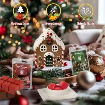 Salubrito Christmas Wax Melt Warmer for Holiday Joy