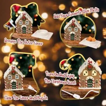 Salubrito Christmas Wax Melt Warmer for Holiday Joy