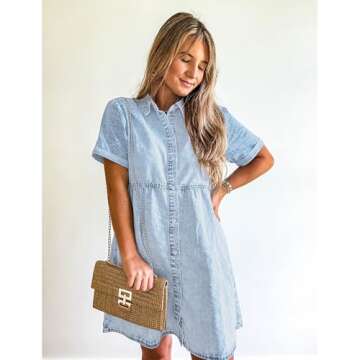 Stylish GRAPENT Women's Denim Dress for All Occasions