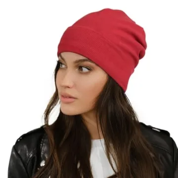 Alnorm Satin Lined Winter Hat for Curly Hair and Style