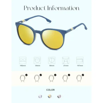 Ultralight SOJOS Oversized Polarized Sunglasses for All