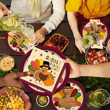 Turkey Thanksgiving Party Supplies Kit for 50 Guests