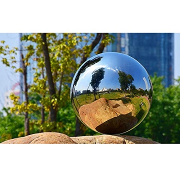 Elegant Stainless Steel Garden Gazing Ball for Home Decor