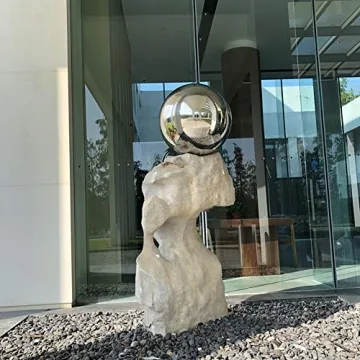 Elegant Stainless Steel Garden Gazing Ball for Home Decor
