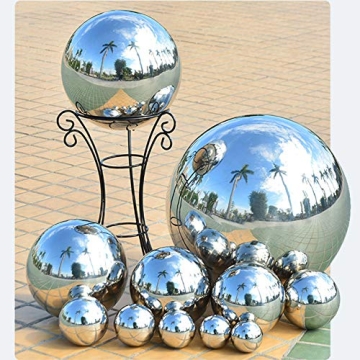 Elegant Stainless Steel Garden Gazing Ball for Home Decor