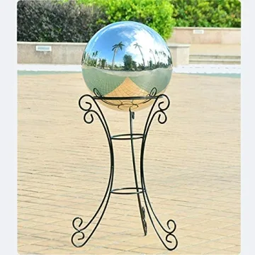 Elegant Stainless Steel Garden Gazing Ball for Home Decor