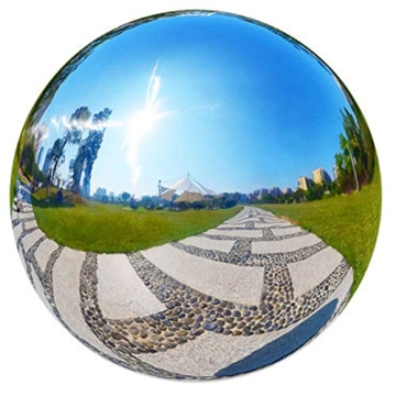 Elegant Stainless Steel Garden Gazing Ball for Home Decor