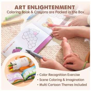 Tiny Land Non-Toxic Jumbo Crayons for Creative Toddlers