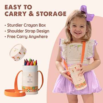 Tiny Land Non-Toxic Jumbo Crayons for Creative Toddlers