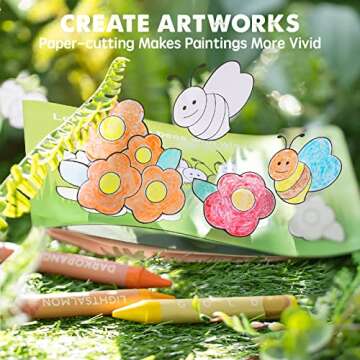 Tiny Land Non-Toxic Jumbo Crayons for Creative Toddlers