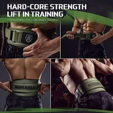MANUEKLEAR Weight Lifting Belt: Ultimate Back Support