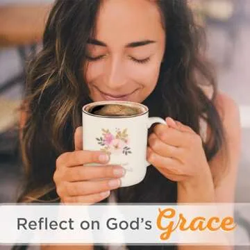 Christian Art Gifts Pink Ceramic Coffee Mug with Gold Rim – 14 oz. Lead and Cadmium-free Inspirational Scripture Coffee and Tea Mug for Women with Bible Verse: Strength and Dignity – Proverbs 31:25