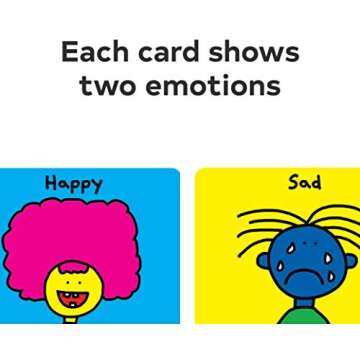 Feelings Flash Cards: A Great Way for Kids to Share and Learn About All Kinds of Emotions (Flash Cards for Infants, Speech Therapy Flash Cards, Emotion Flash Cards)