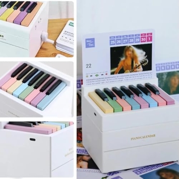 Piano Calendar & Mini Piano - 52 Music Scores Inside