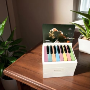 Piano Calendar & Mini Piano - 52 Music Scores Inside