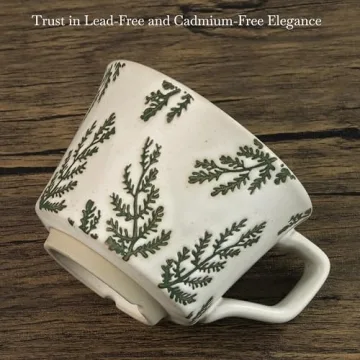 LINVIA 12 oz Nature-Inspired Ceramic Coffee Mug